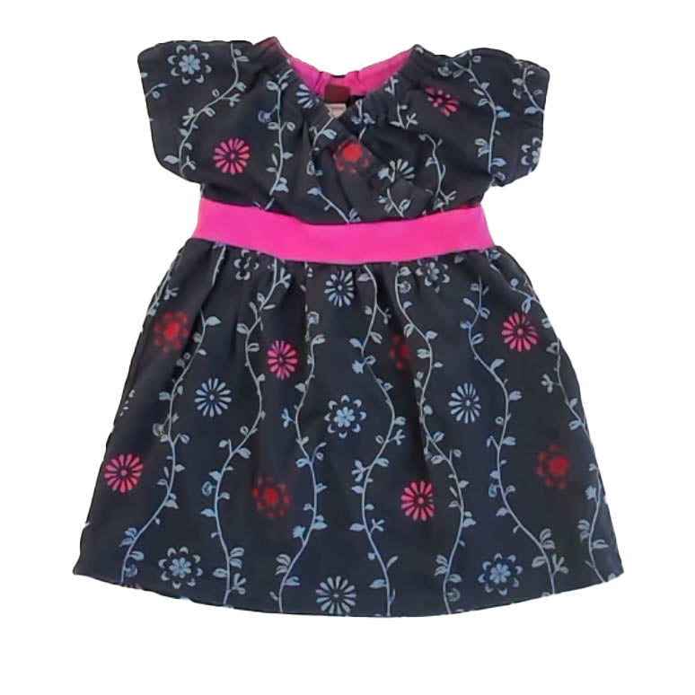 Tea Collection Girls Navy Floral Dress Size: 3T Navy Floral