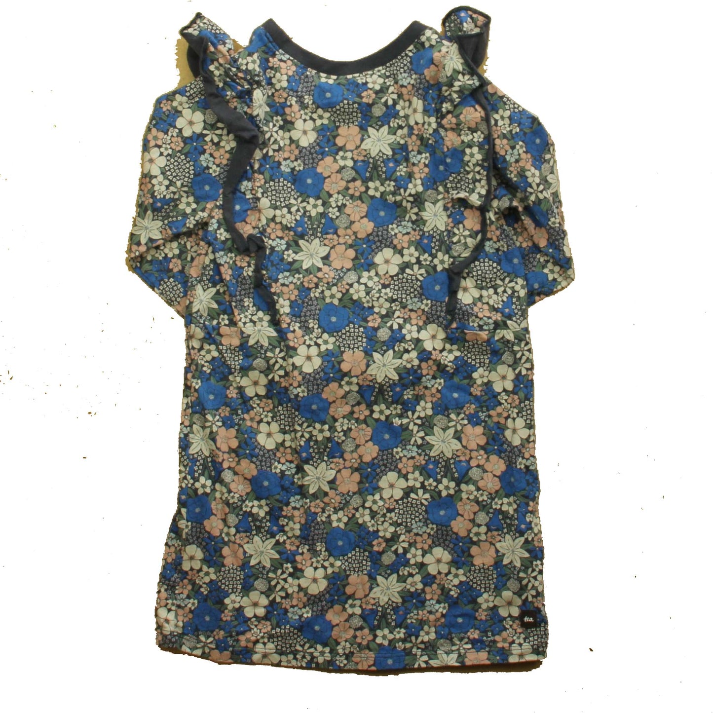 Tea Girls Navy | Floral Dress Size: 4T
