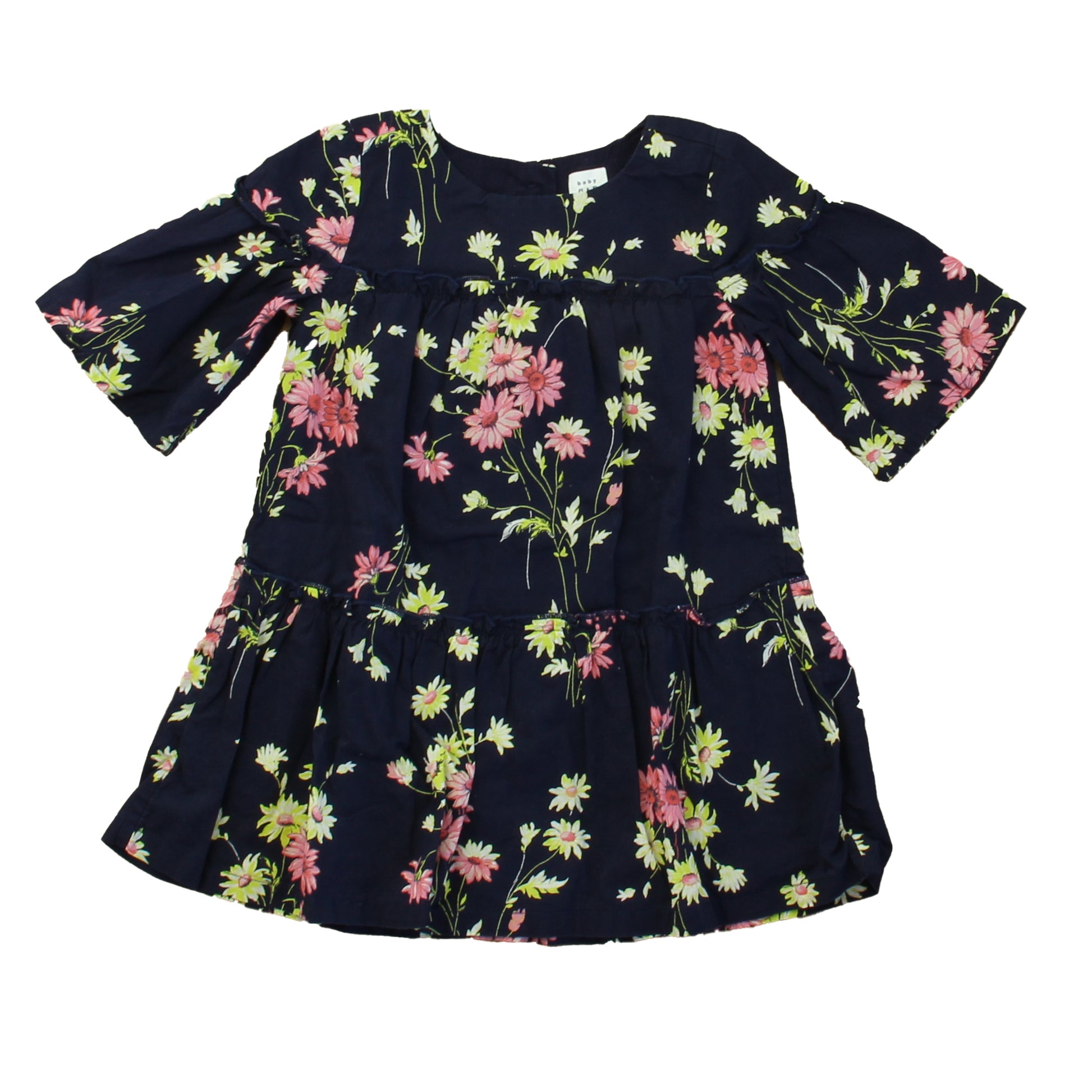 Gap Girls Navy Floral Dress Size: 2T Navy Floral