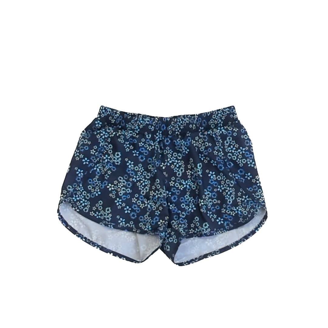 All In Motion Girls Navy Floral Cargo Shorts Size: L (10/12) Navy Floral