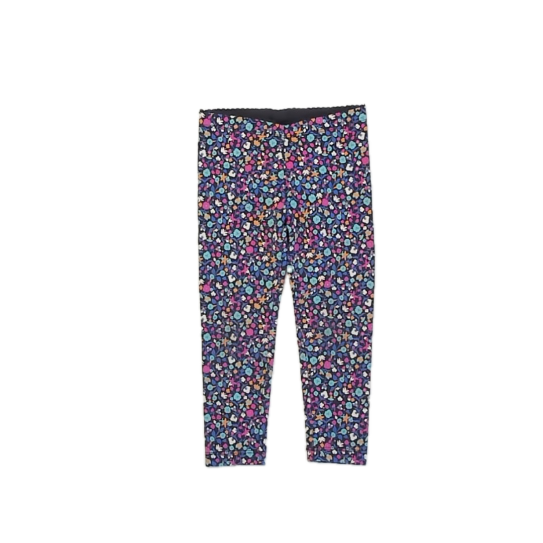 Tea Collection Girls Navy Floral Leggings Size: 3T Navy Floral