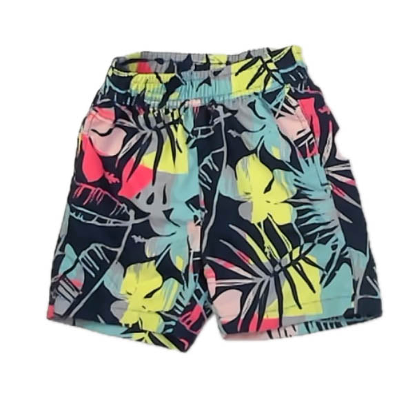 Kidpik Boys Navy Floral Trunks Size: 2T Navy Floral