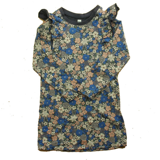 Tea Girls Navy | Floral Dress Size: 4T