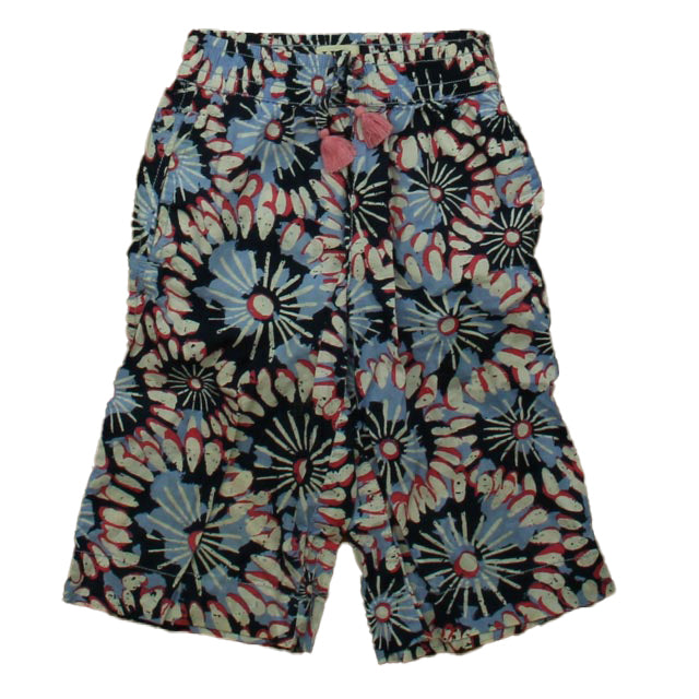Hatley Girls Navy Floral Pants Size: 3T Navy Floral