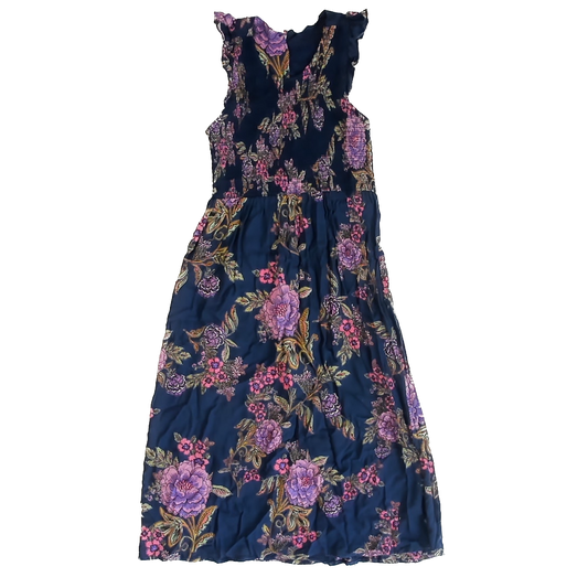 Angie Girl Girls Navy Floral Sun Dress Size: 10-12 Years* Navy Floral