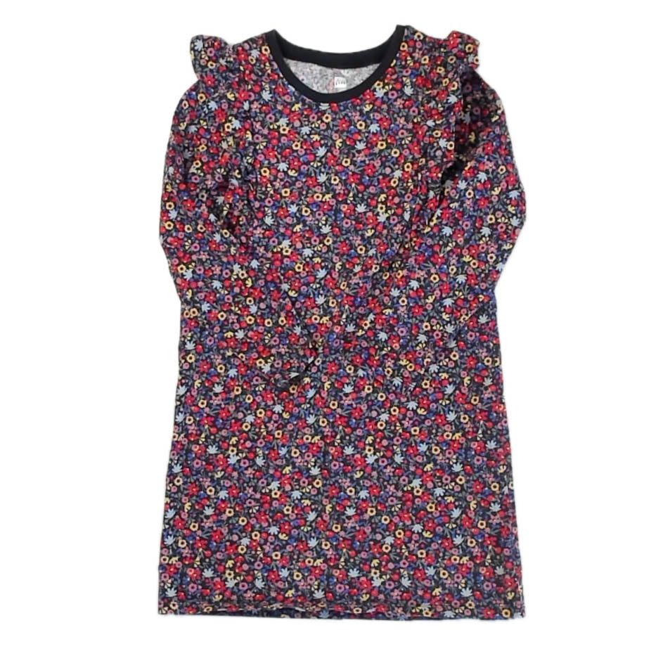 Tea Colllection Girls Navy Floral Dress Size: 8 Years Navy Floral