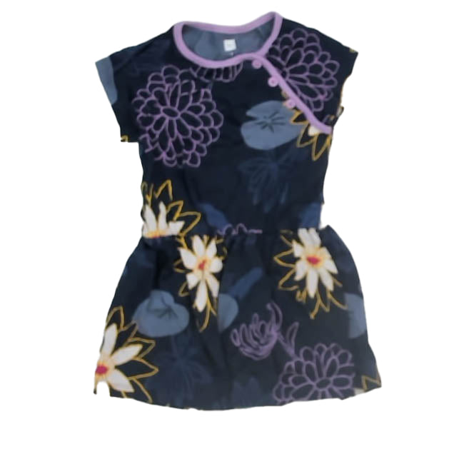 Tea Collection Girls Navy Floral Dress Size: 2T Navy Floral