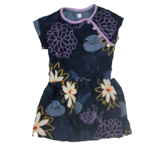 Tea Collection Girls Navy Floral Dress Size: 2T Navy Floral
