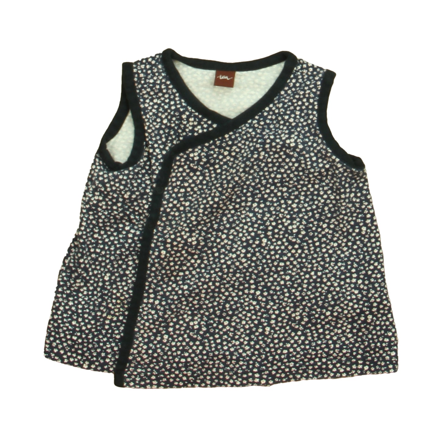 Tea Girls Navy Floral Tank Top Size: 12-18 Months