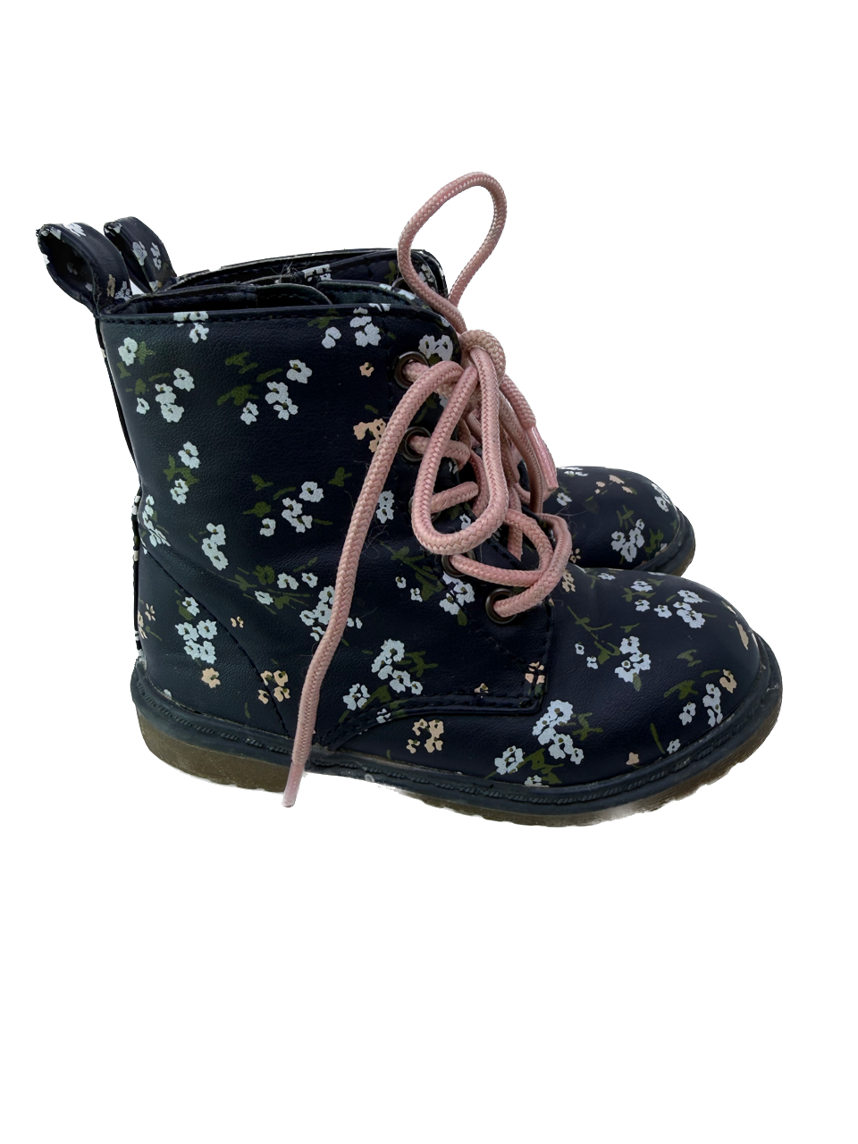 Old Navy Girls Navy flower Boots Size: Little Kid 6 Navy flower