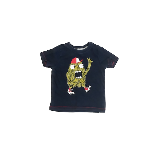Gymboree Boys Navy Fuzzy Monster T-Shirt Size: 18-24 Months Navy Fuzzy Monster