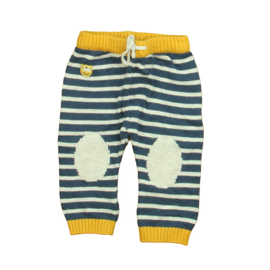 Boboli Boys Navy | Gray | Yellow Leggings Size: 6 Months Navy | Gray | Yellow