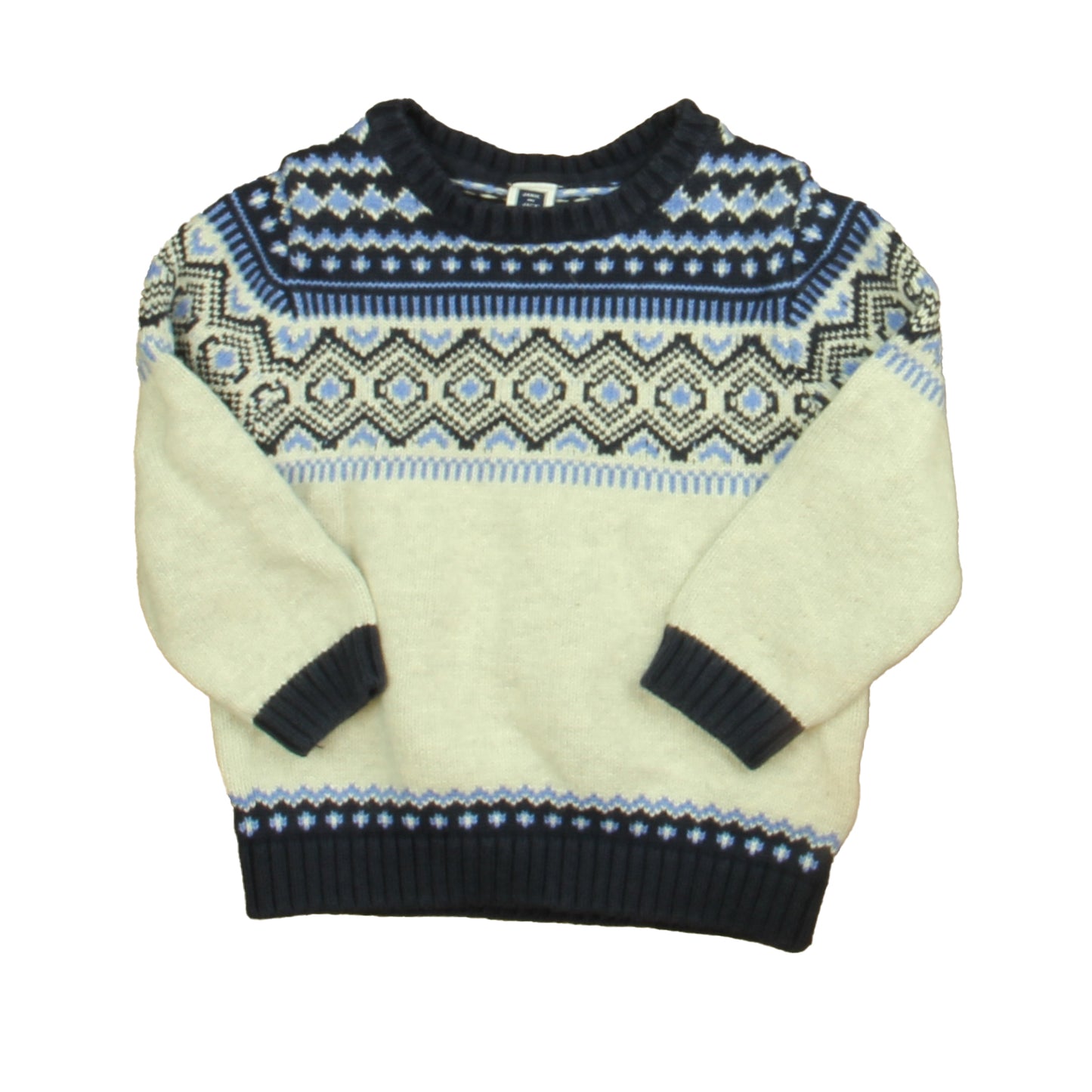 Janie and Jack Boys Navy | Gray Sweater Size: 2T