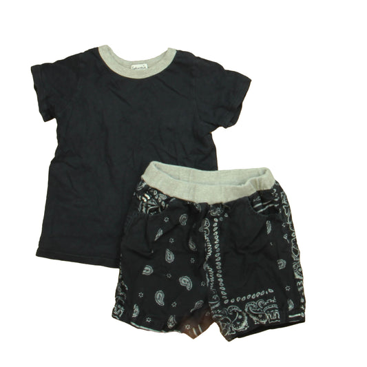 Splendid Boys Navy | Gray Apparel Sets Size: 12-18 Months Navy | Gray