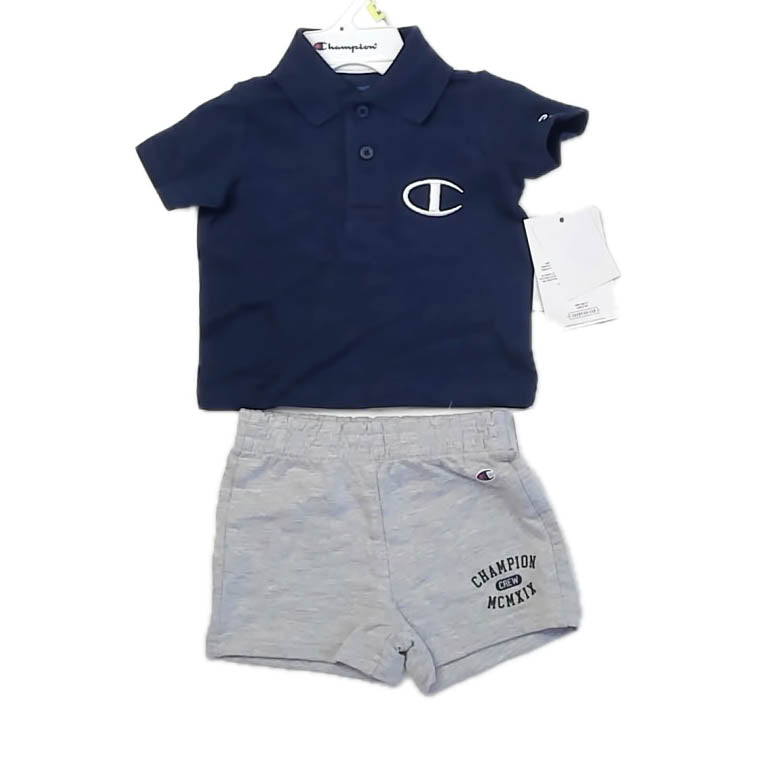 Champion Boys Navy | Gray Apparel Sets Size: 0-3 Months Navy | Gray