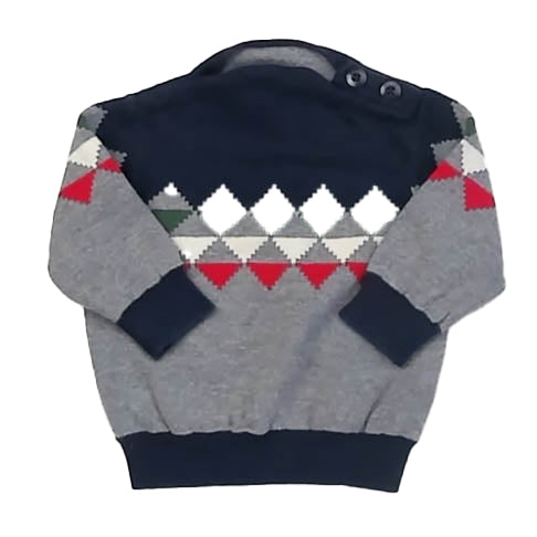 Hanna Andersson Boys Navy | Gray Sweater Size: 3-6 Months Navy | Gray