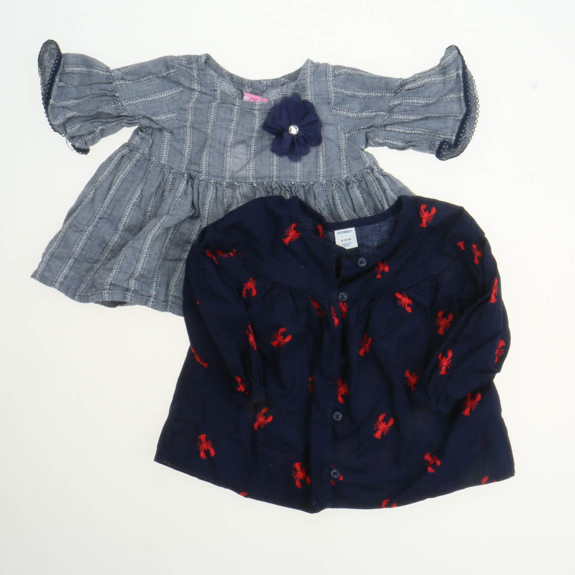 Old Navy | Goodlad Girls Navy | Gray Shirt Size: 6-12 Months Navy | Gray