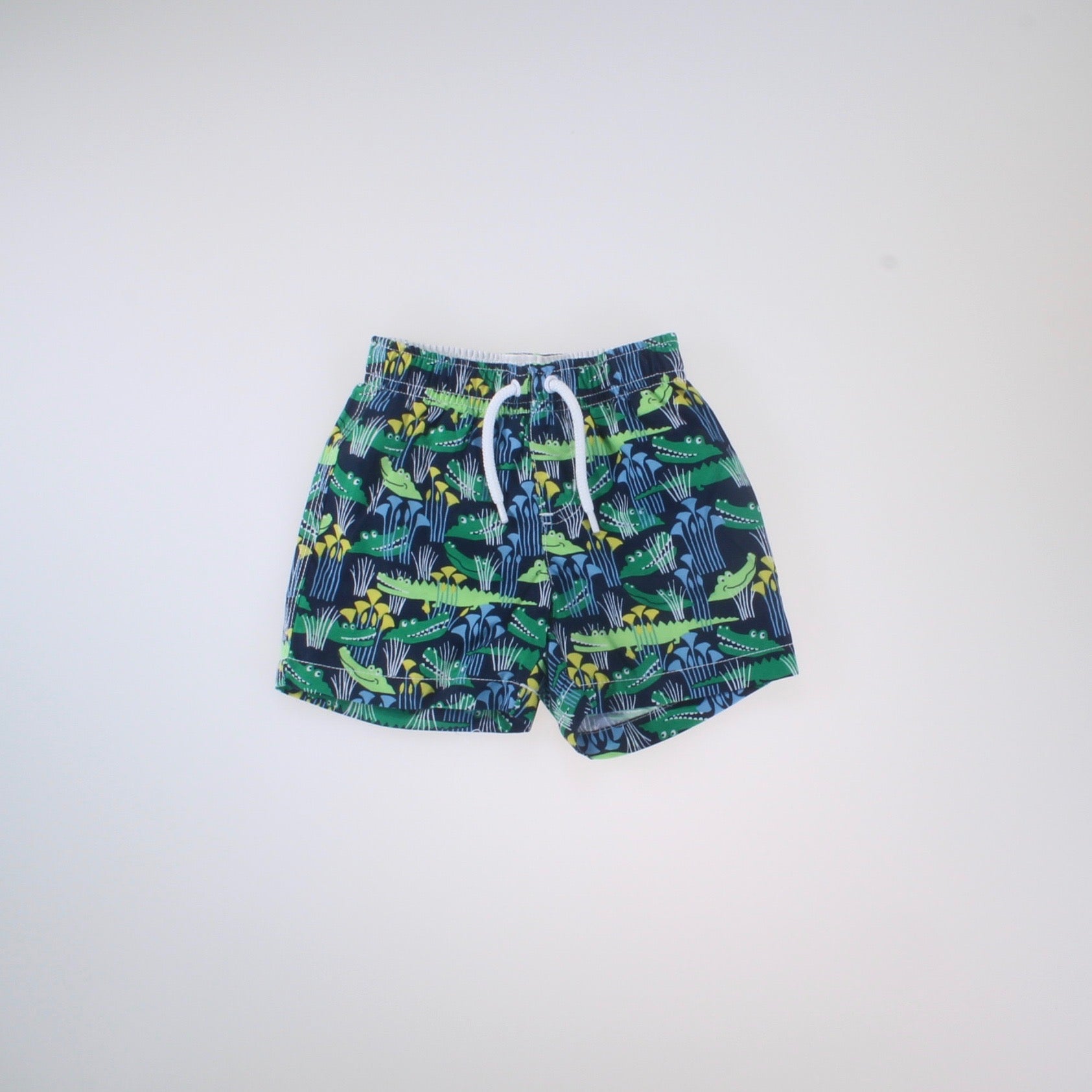 Gymboree Boys Navy | Green Alligator Trunks Size: 6-12 Months Navy | Green Alligator