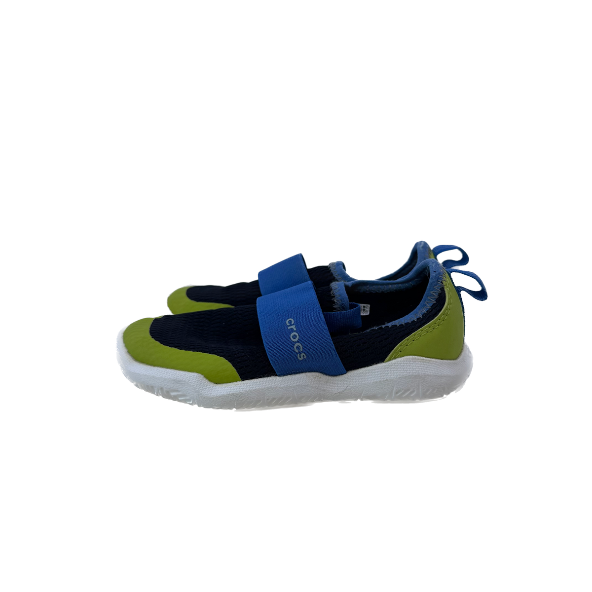 Crocs Boys Navy | Green | Blue Water Shoes Size: 10 Toddler Navy | Green | Blue