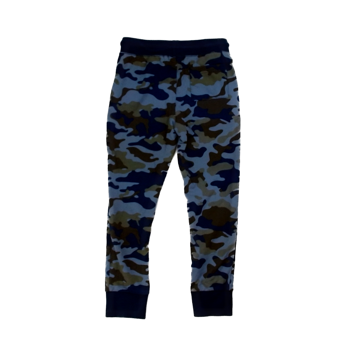Rockets Of Awesome Boys Navy Green Gray Camo Casual Pants Size: 8 Years Navy Green Gray Camo
