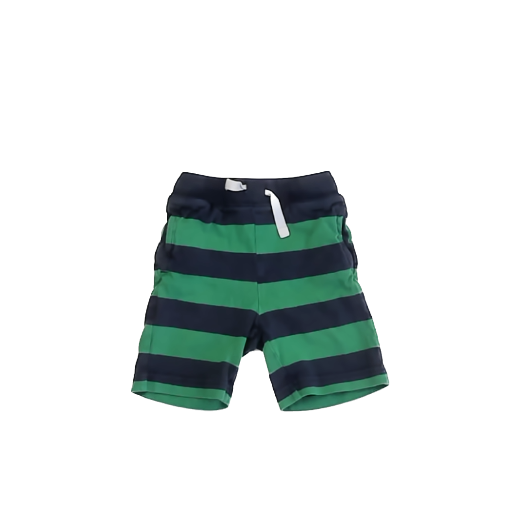 Hanna Andersson Boys Navy | Green Stripe Casual Pants Size: 18-24 Months Navy | Green Stripe