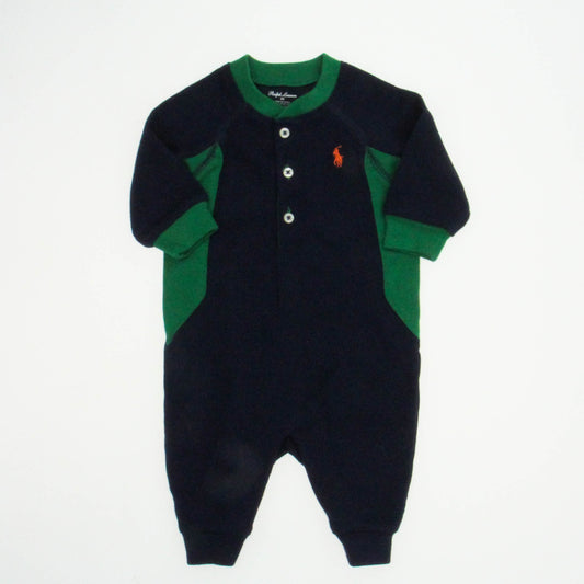 Ralph Lauren Boys Navy | Green Long Sleeve Outfit Size: 3 Months Navy | Green