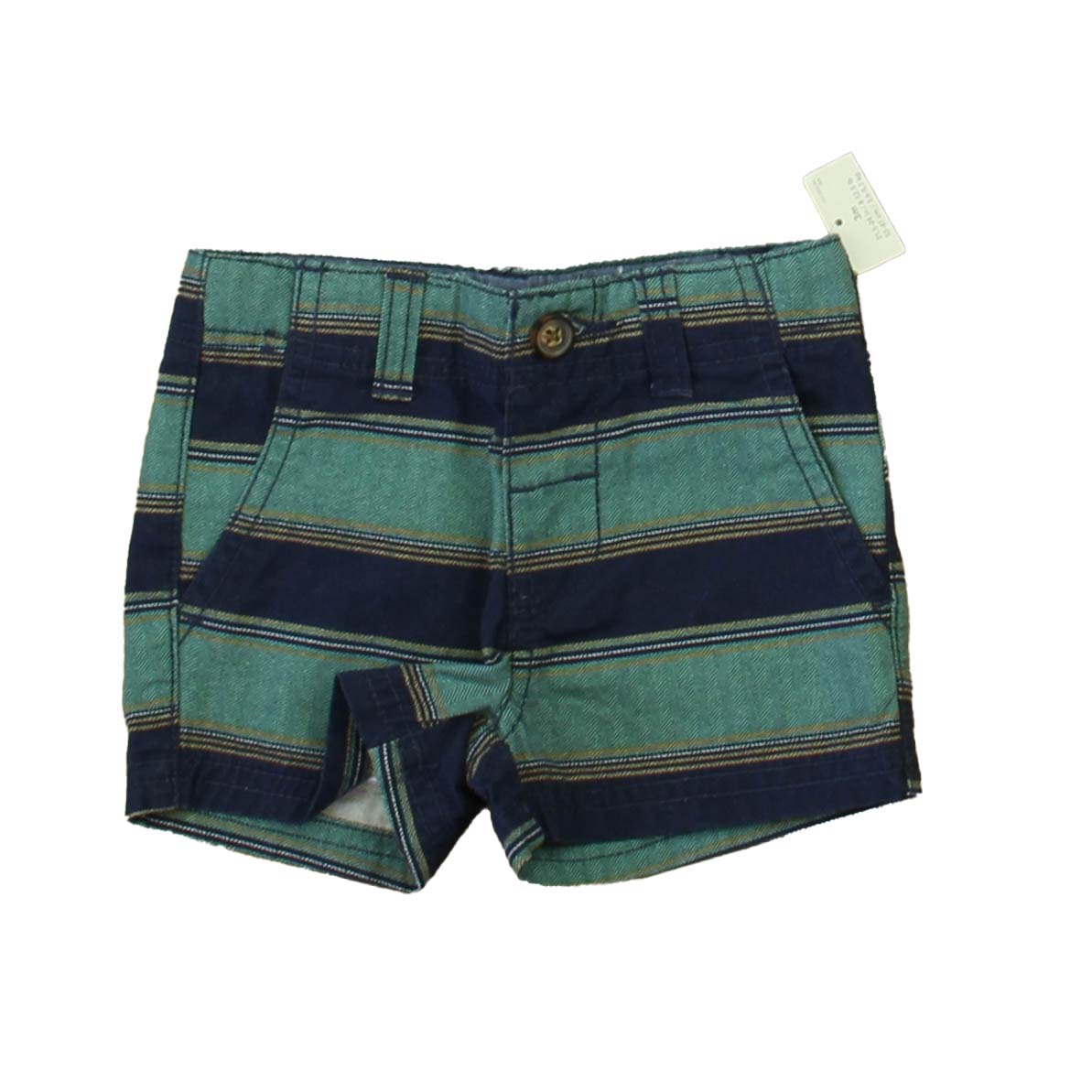 Carter's Boys Navy | Green Shorts Size: 3 Months