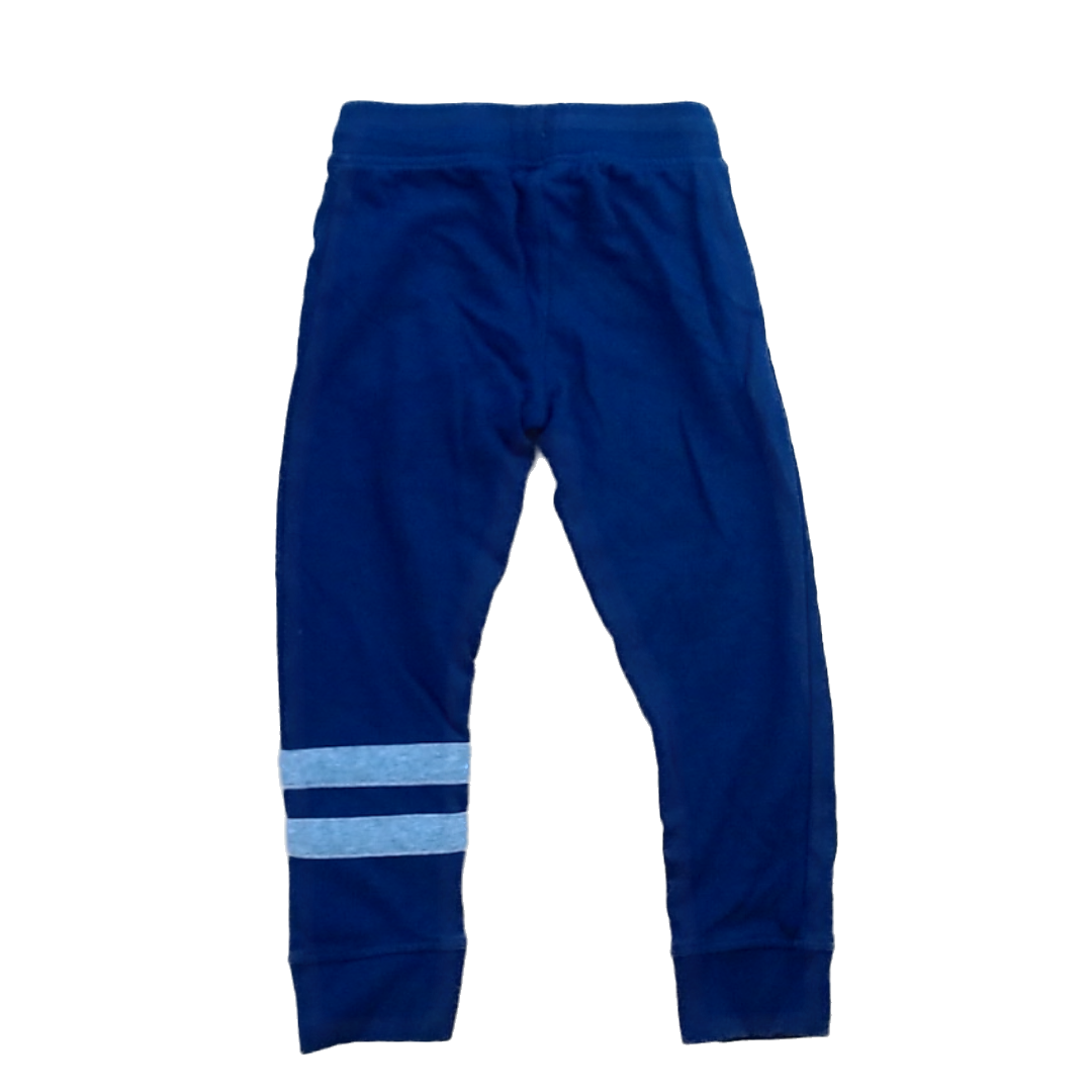 Rockets Of Awesome Boys Navy | Grey Leg Stripes Casual Pants Size: 5T - 7 Years Navy | Grey Leg Stripes