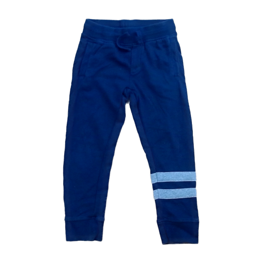 Rockets Of Awesome Boys Navy | Grey Leg Stripes Casual Pants Size: 5T - 7 Years Navy | Grey Leg Stripes