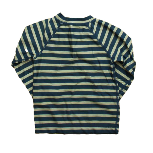 Tea Boys Navy | Grey | Stripes Rashguard Size: 2T