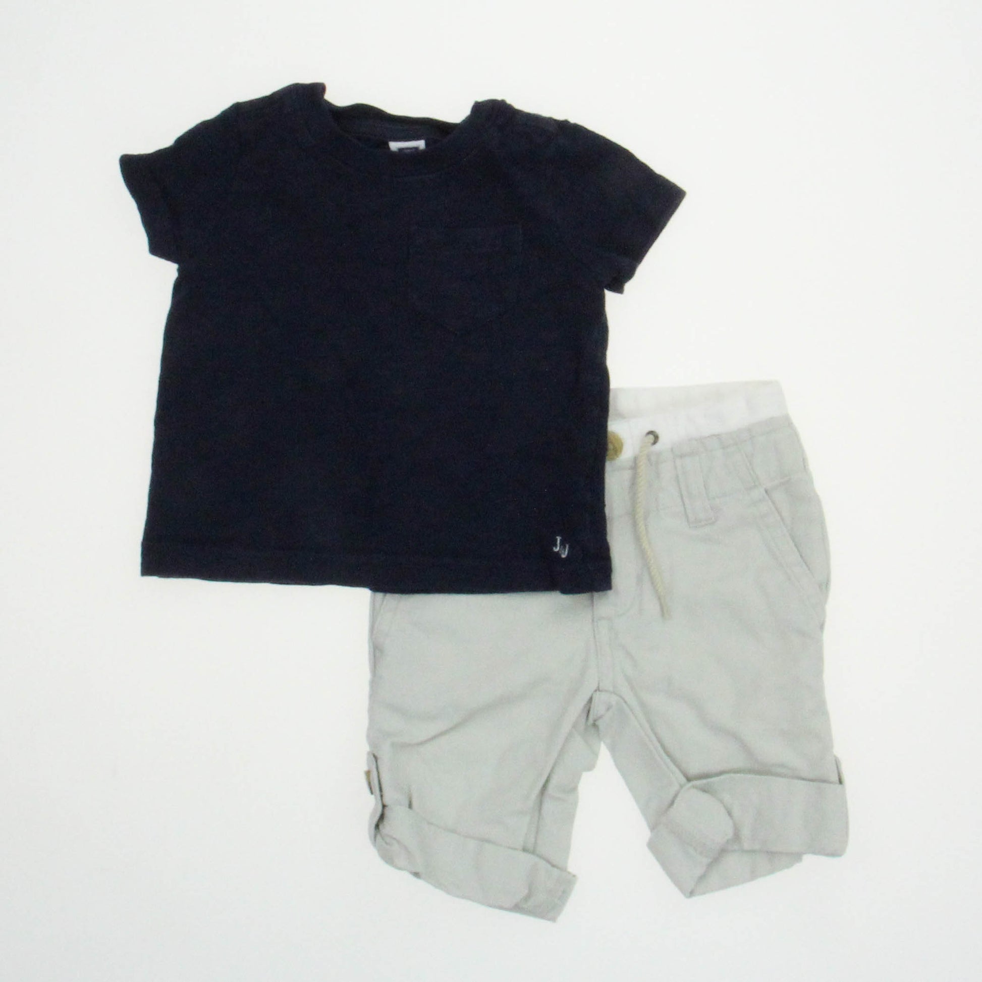 Janie and Jack Boys Navy | Grey Apparel Sets Size: 3-6 Months Navy | Grey