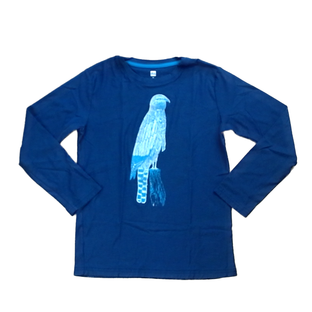 Tea Collection Boys Navy | Hawk Long Sleeve Shirt Size: 14 Years Navy | Hawk
