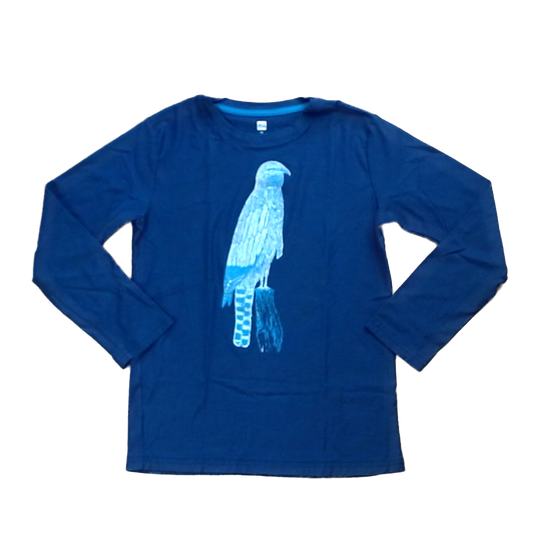 Tea Collection Boys Navy | Hawk Long Sleeve Shirt Size: 14 Years Navy | Hawk