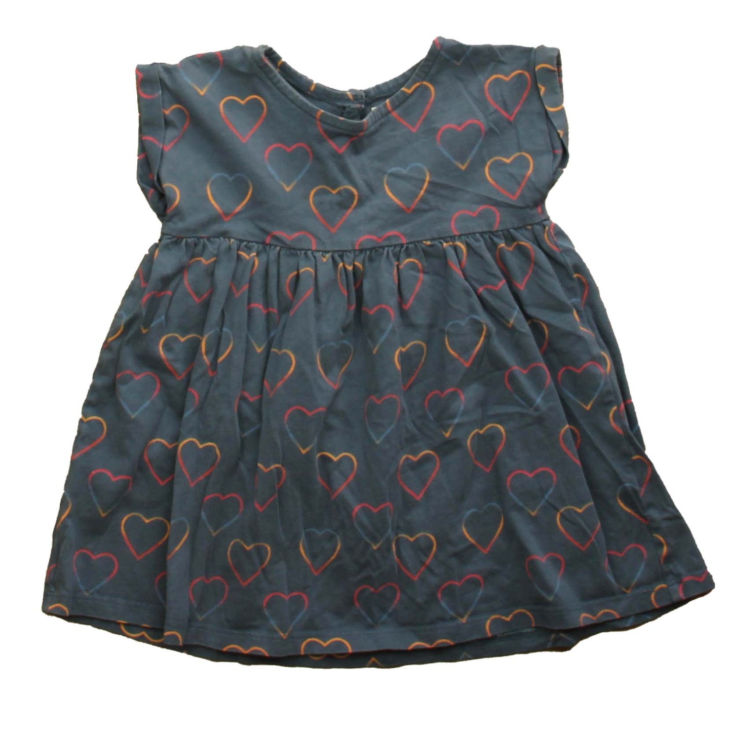 Tea Girls Navy | Heart Dress Size: 2T