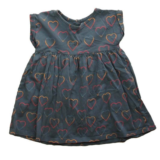 Tea Girls Navy | Heart Dress Size: 2T