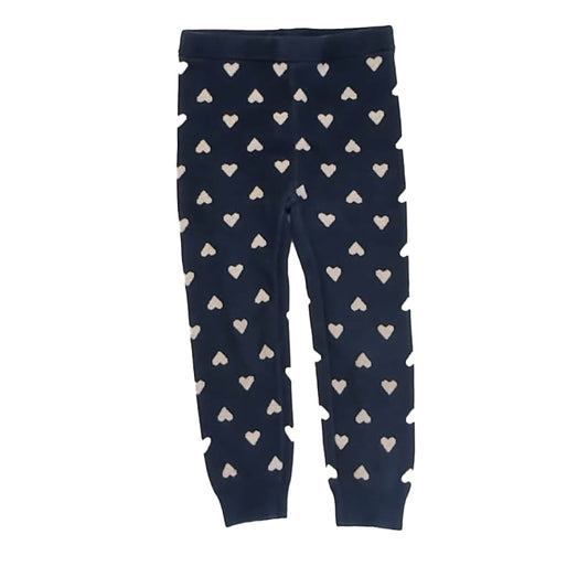 Gap Girls Navy Hearts Leggings Size: 3T Navy Hearts