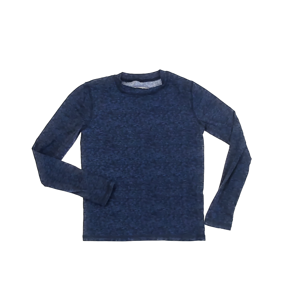Athletic Works Boys Navy Heather Athletic Top Size: 10-12 Years Navy Heather