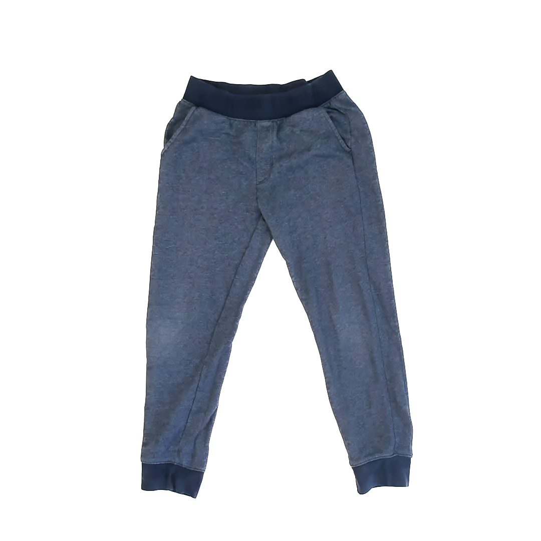 Athletic Works Boys Navy Heathered Casual Pants Size: Large (10/12) Navy Heathered