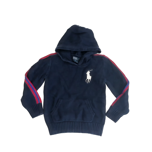 Ralph Lauren Boys Navy Hoodie Sweater Size: 7 Years Navy Hoodie
