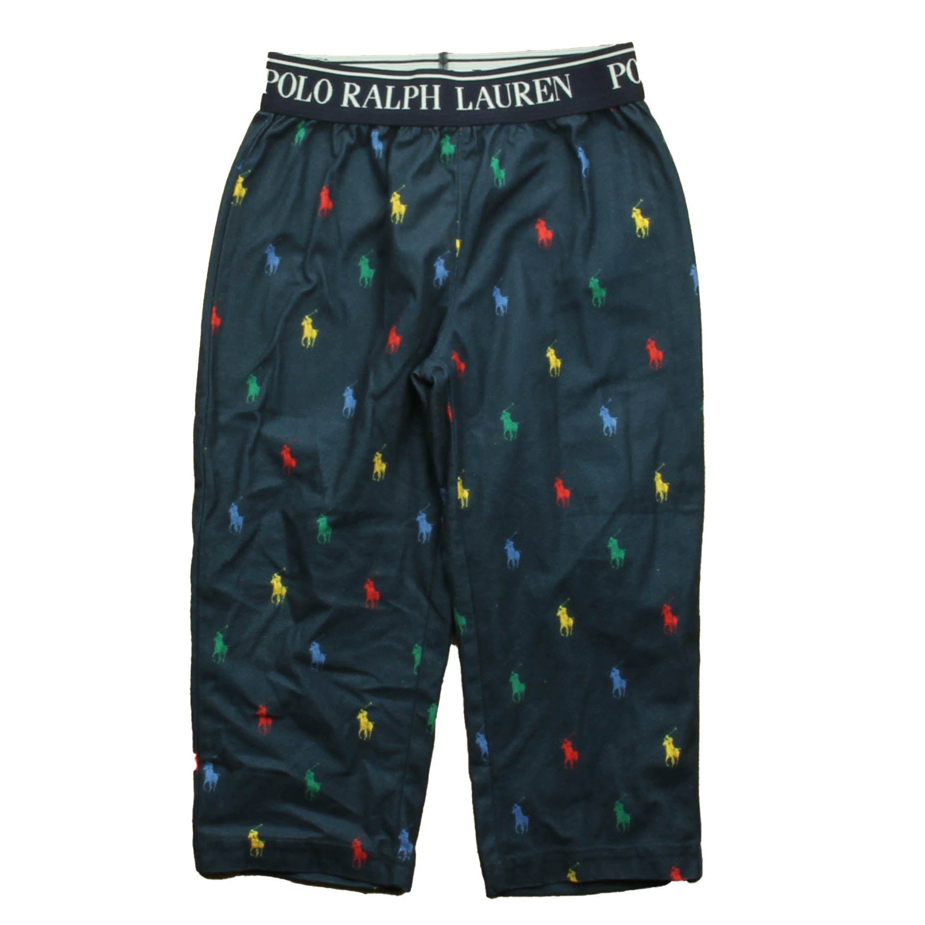 Ralph Lauren Boys Navy Horses Pajamas Size: 3T Navy Horses