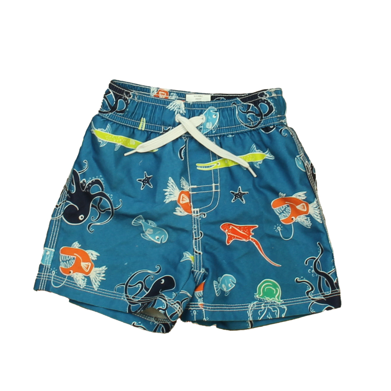 Hanna Andersson Boys Navy Jungle Trunks Size: 12-18 Months Navy Jungle