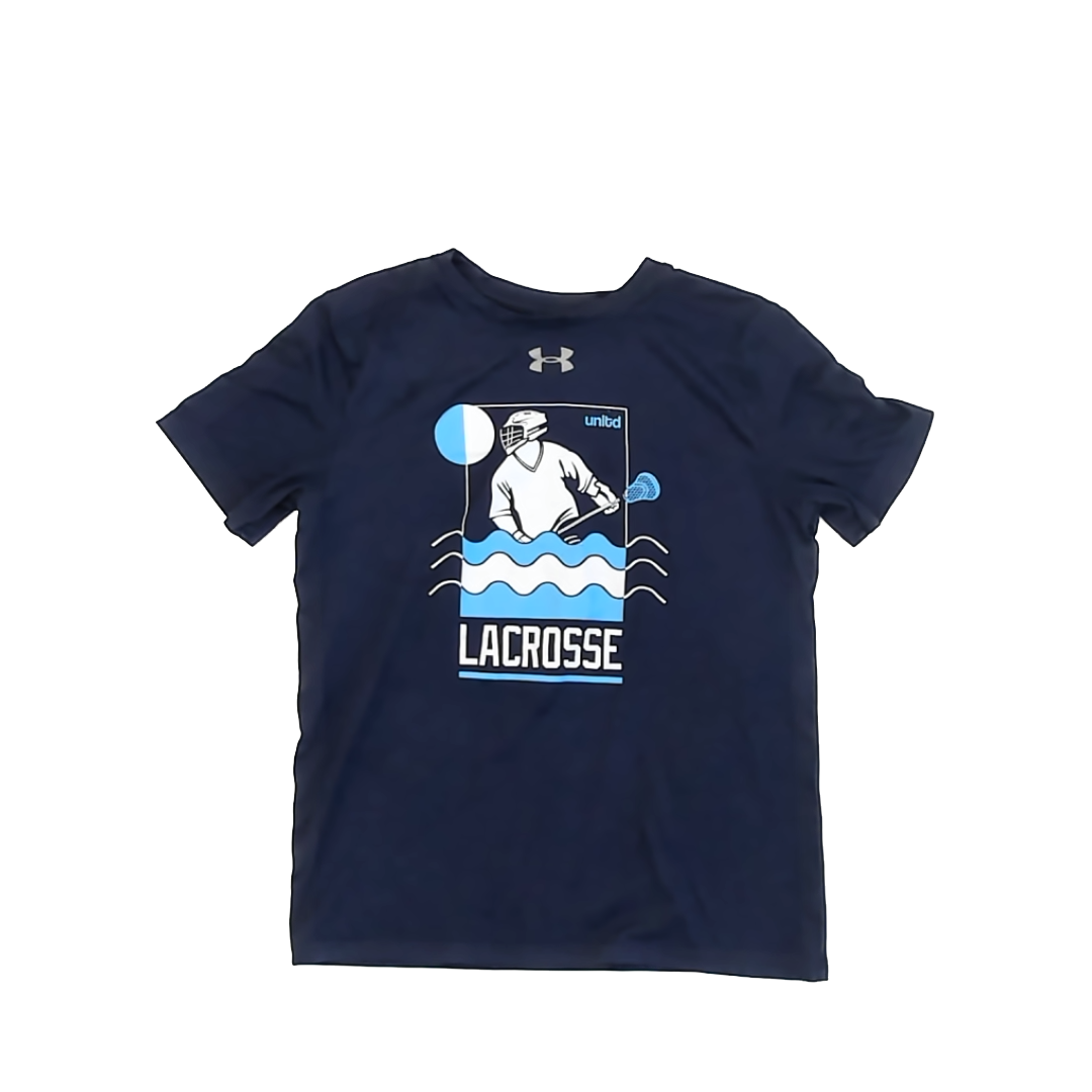 Under Armour Boys Navy | Lacrosse Athletic Top Size: Youth Medium Navy | Lacrosse