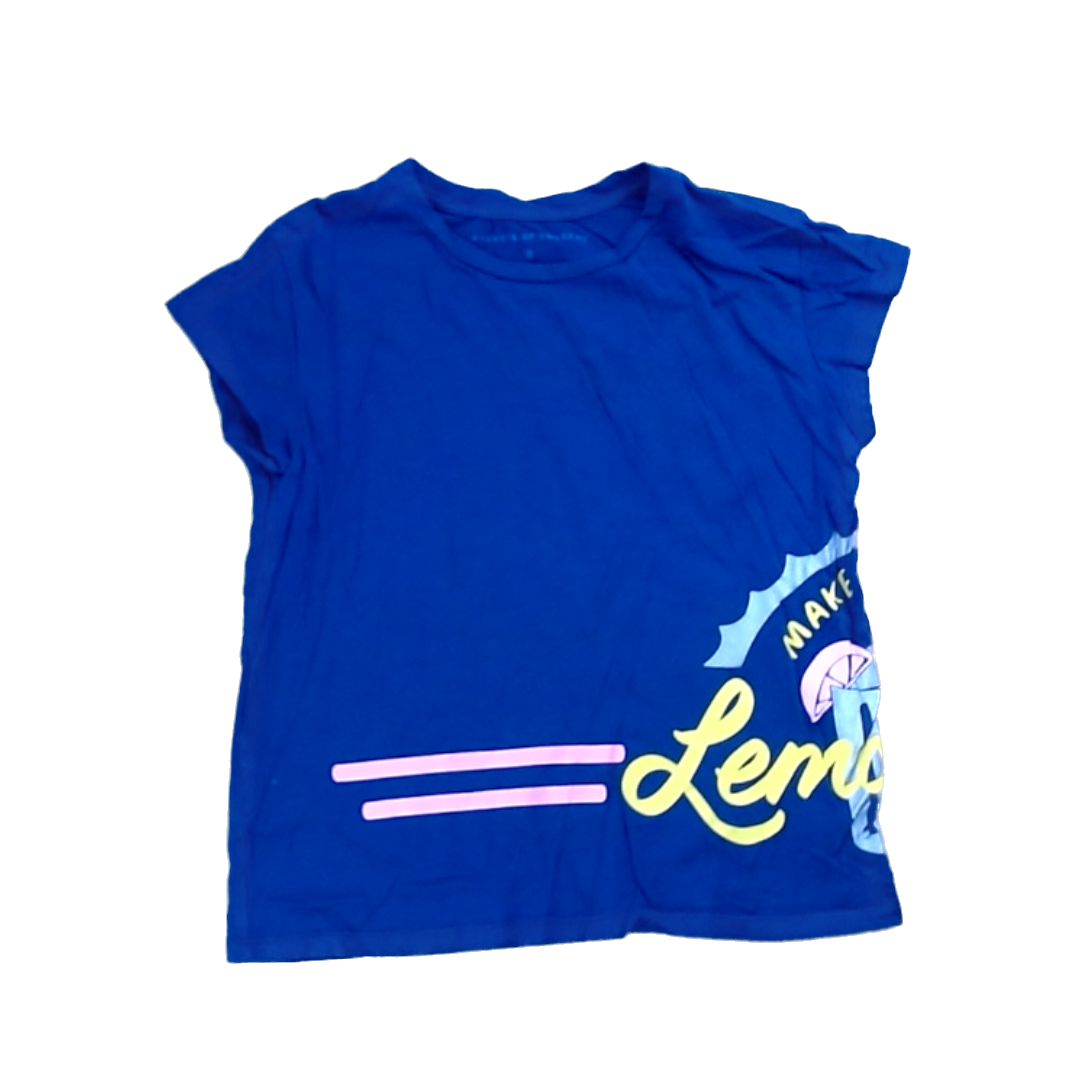 Rockets Of Awesome Girls Navy | Lemonade Short Sleeve Shirt Size: 8 Years Navy | Lemonade