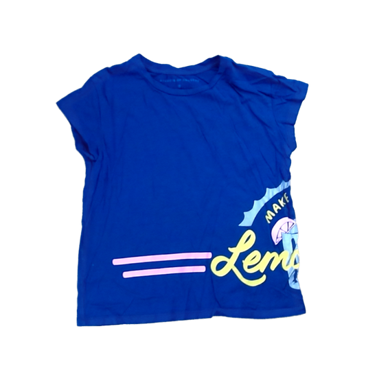 Rockets Of Awesome Girls Navy | Lemonade Short Sleeve Shirt Size: 8 Years Navy | Lemonade