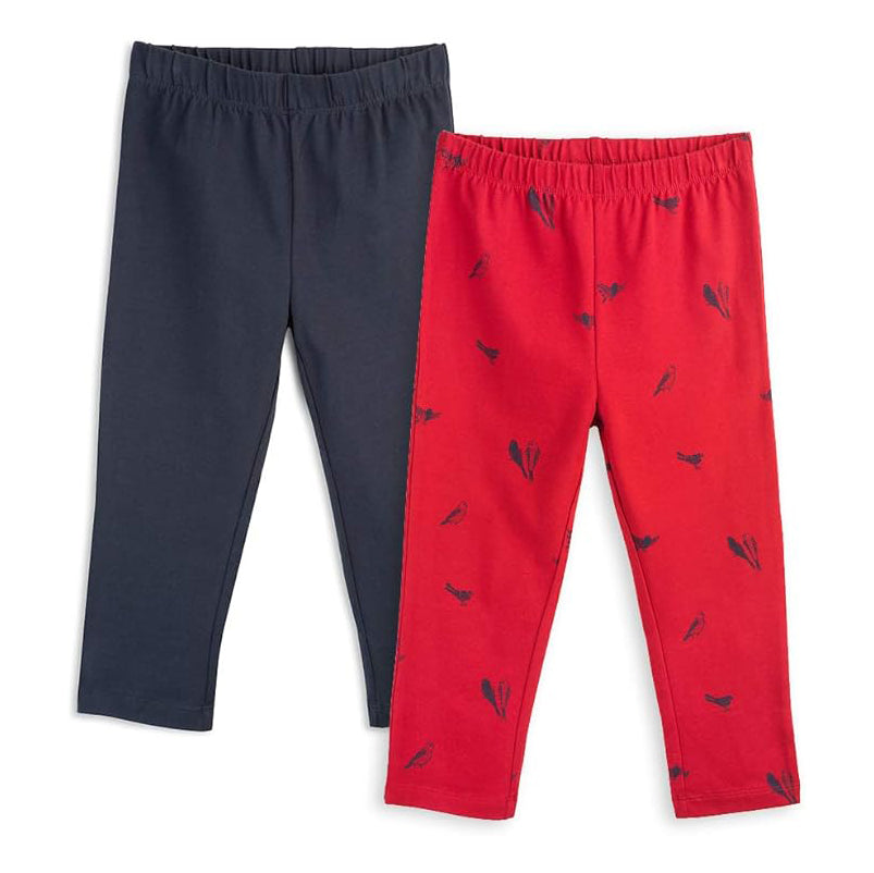 Mightly Girls Navy | Love Birds Leggings Size: 6-14 Years Navy | Love Birds