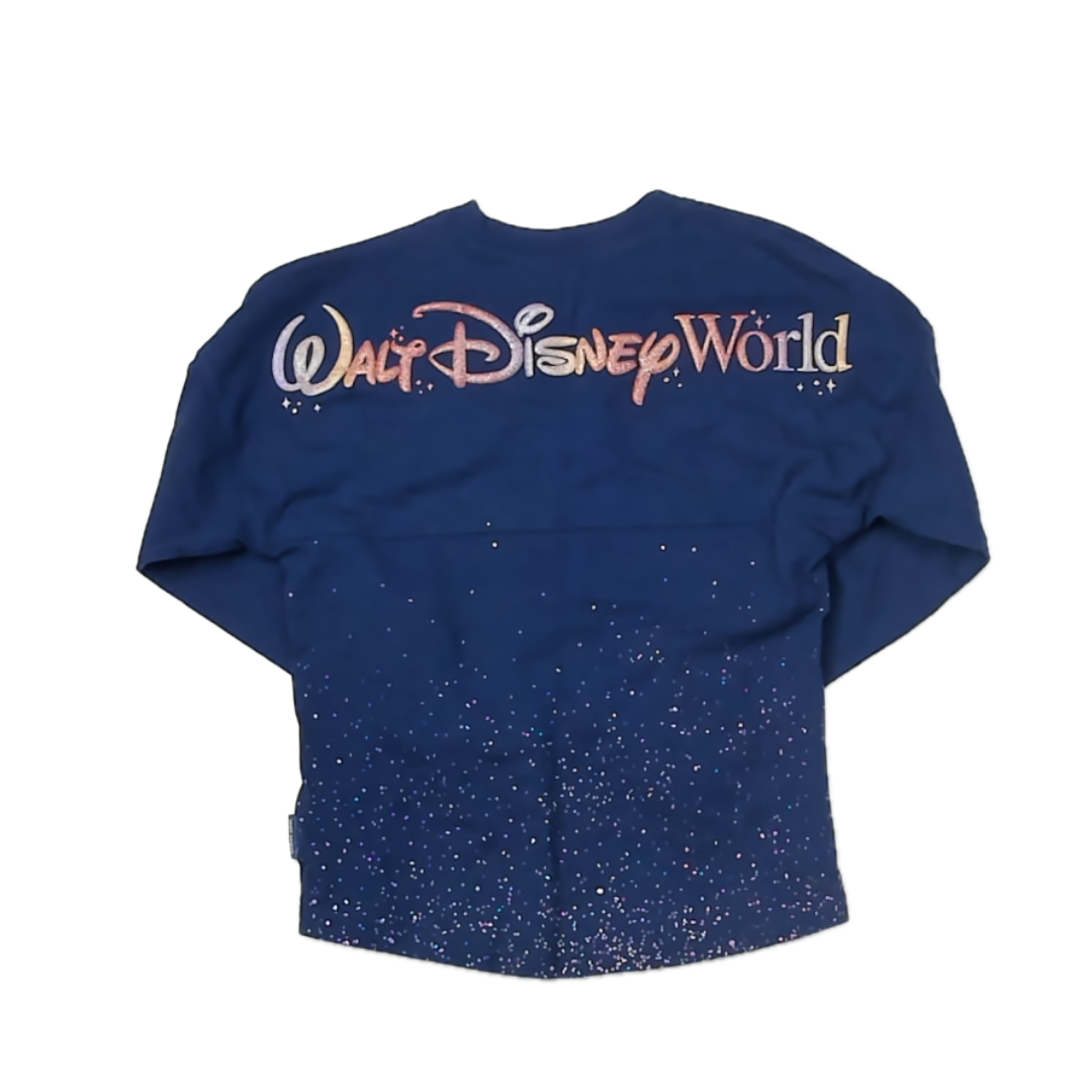 Disney Girls Navy Mickey Long Sleeve T-Shirt Size: 7-8 Years Navy Mickey
