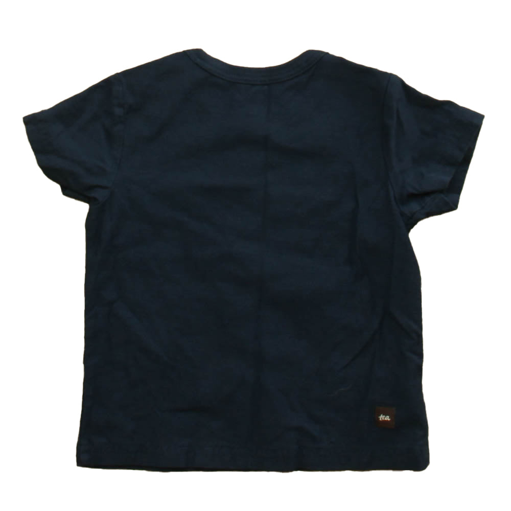 Tea Boys Navy Octopus Short Sleeve Shirt Size: 9-12 Months Navy Octopus