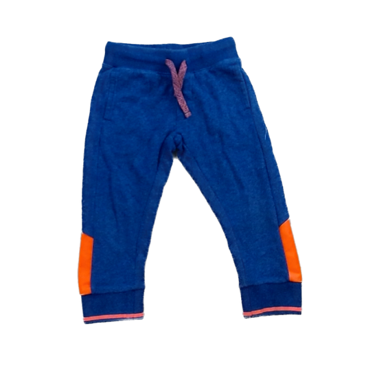 Rockets Of Awesome Boys Navy | Orange Side Spots Casual Pants Size: 4T Navy | Orange Side Spots