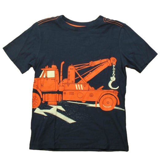 Tea Boys Navy | Orange Truck T-Shirt Size: 8 Years Navy | Orange Truck