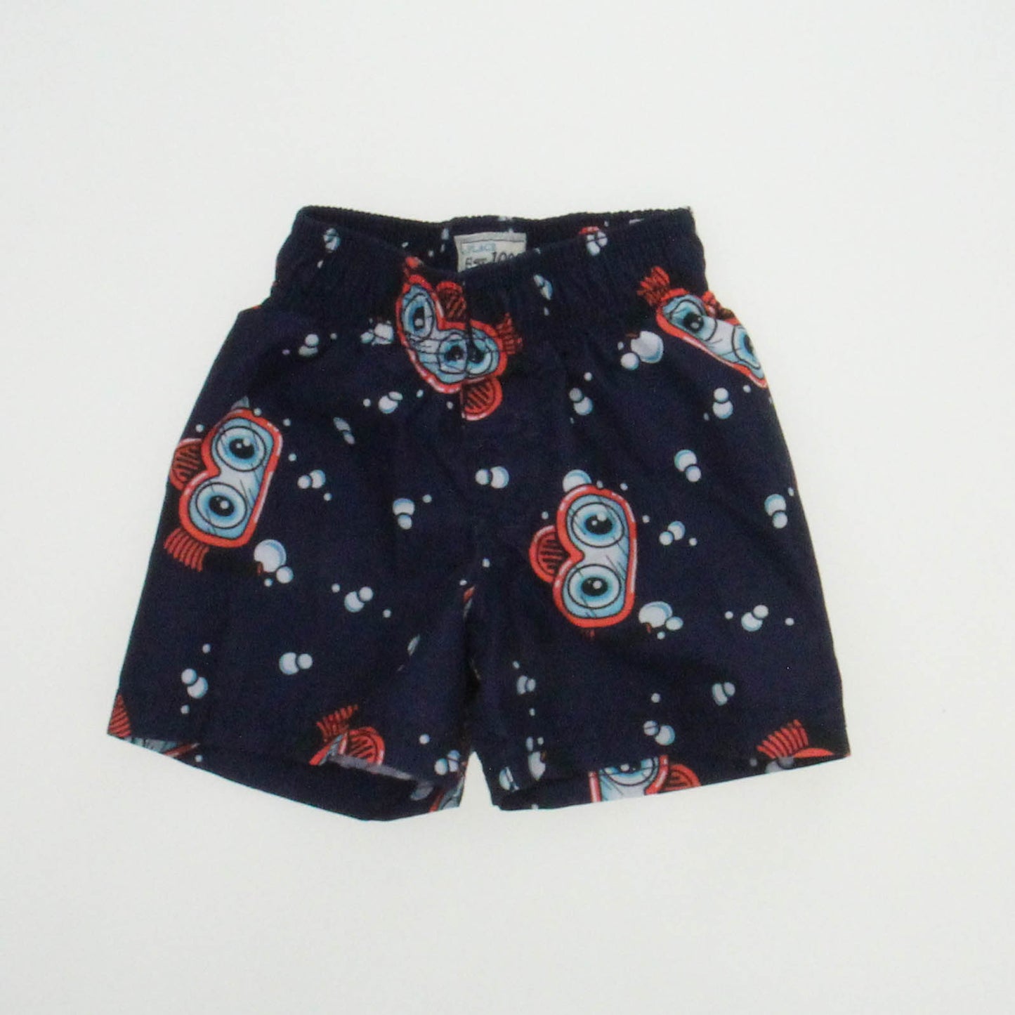 The Children's Place Boys Navy | Orange Trunks Size: 6-9 Months Navy | Orange